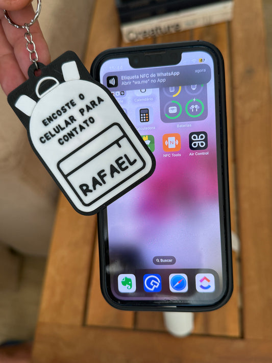 Chaveiro para Crianças com NFC: Segurança e Contato Rápido com o Responsável
