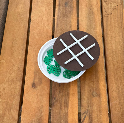 Jogo da Velha Folhas Monstera