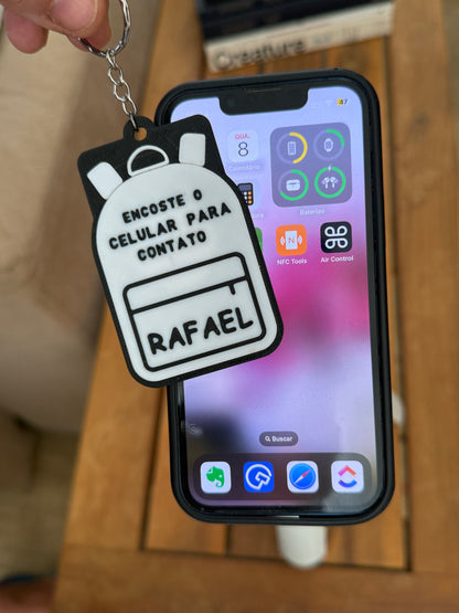 Chaveiro para Crianças com NFC: Segurança e Contato Rápido com o Responsável