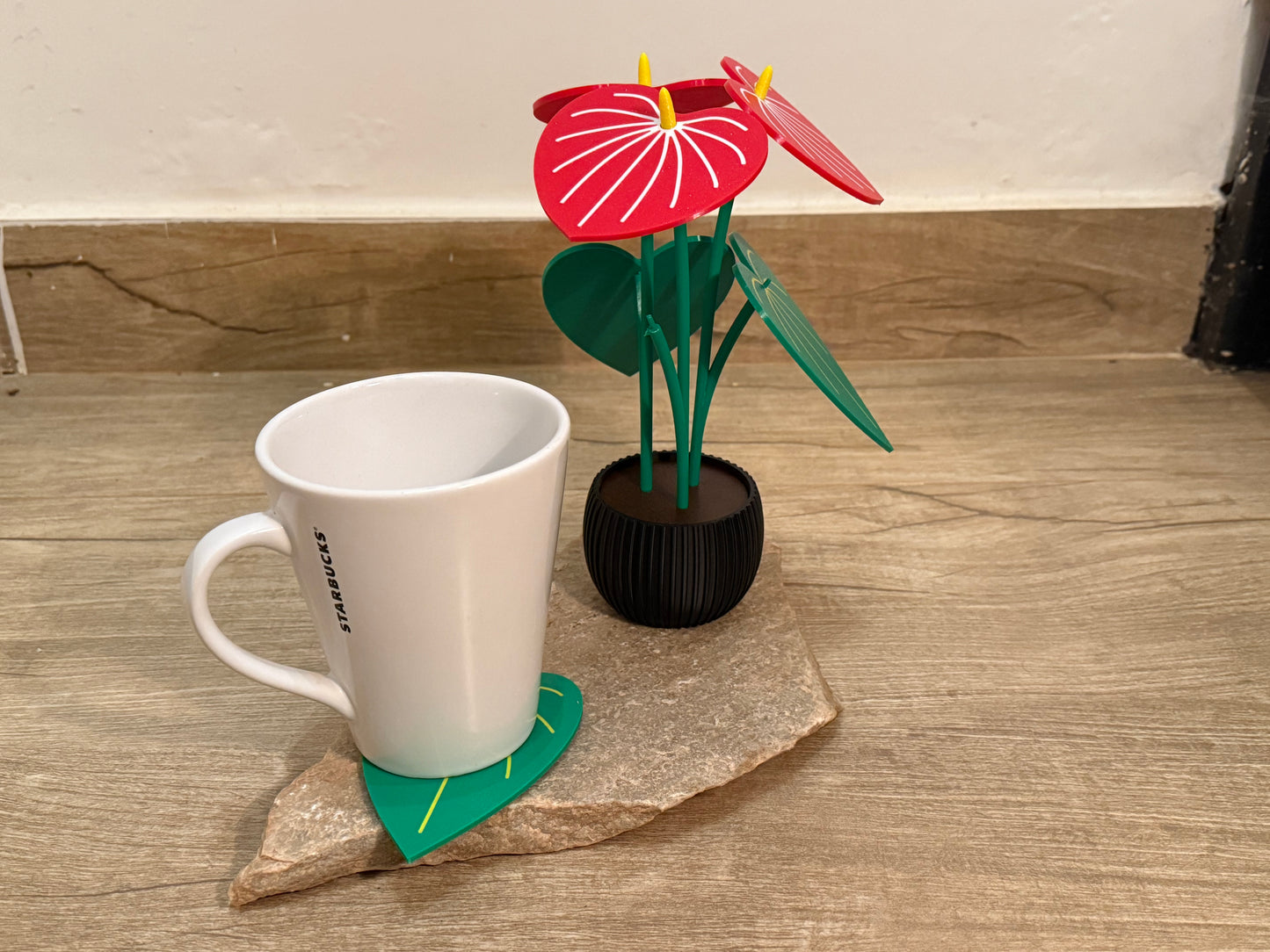 Planta Antúrio Porta-Copos