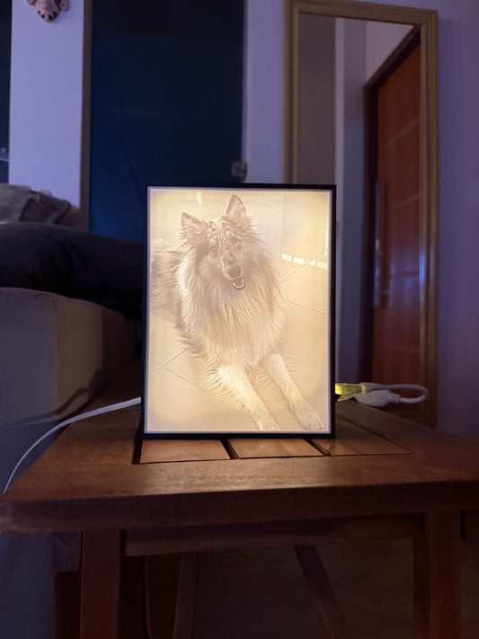 Caixa de Luz Lithophania Personalizada – Eternize Seu Momento Único