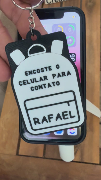 Chaveiro para Crianças com NFC: Segurança e Contato Rápido com o Responsável